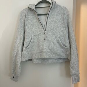 Scuba Lulu Lemon hoodie (M/L) gently used heathered light gray